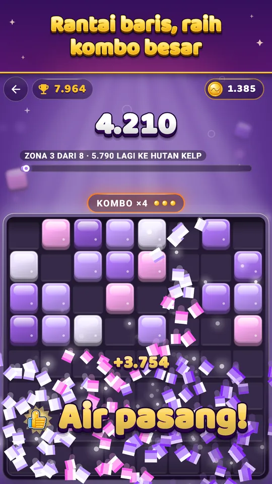 200 level Petualangan – Target, permata, dan hingga tiga bintang