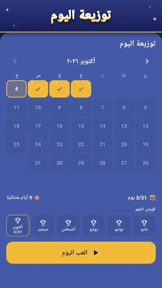 توزيعة اليوم – الأوراق نفسها للجميع كل يوم