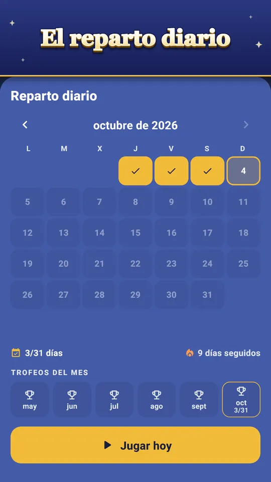 El reparto diario – Las mismas cartas para todos, cada día