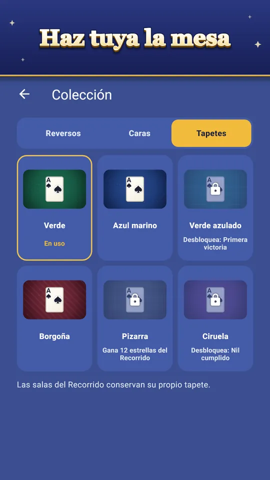 Haz tuya la mesa – Reversos, caras y tapetes