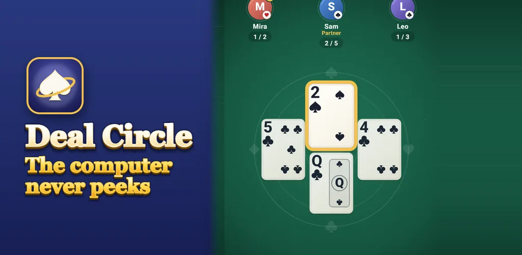 Deal Circle: Spades Card Game