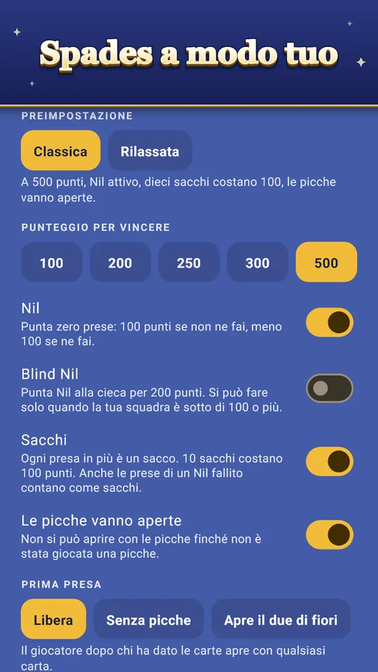 Spades a modo tuo – Nil, sacchi, jolly e altre regole