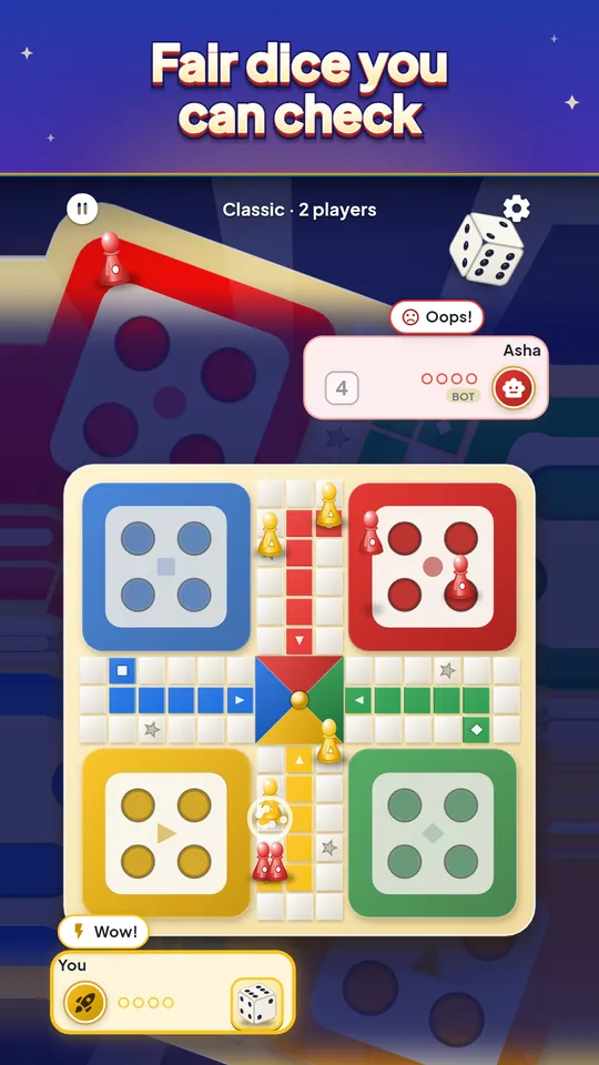 Fair dice you can check – Every roll can be checked after the game