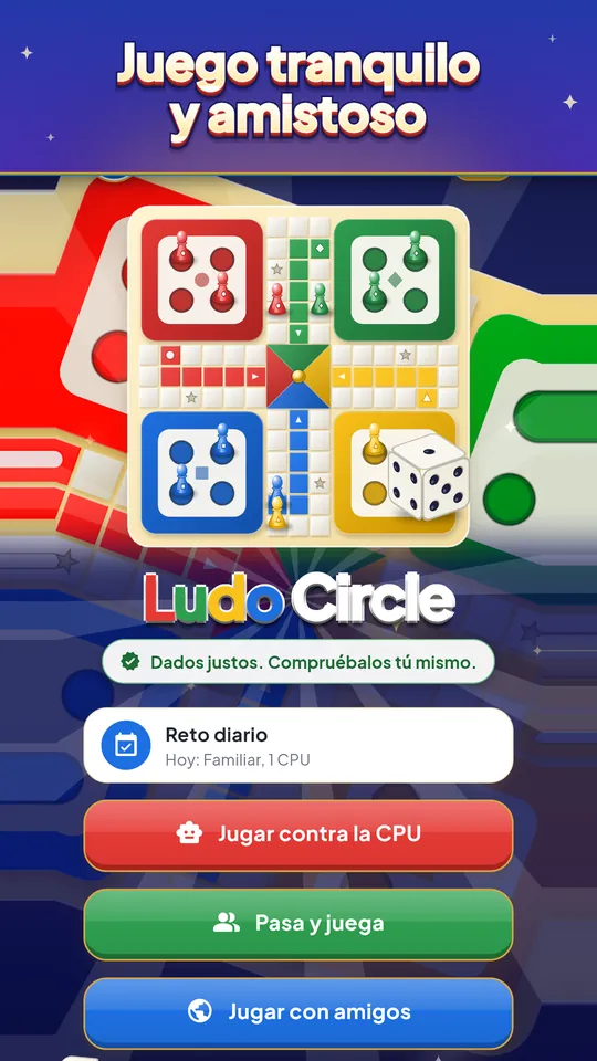 Juego tranquilo y amistoso – Música suave, sin monedas ni apuestas
