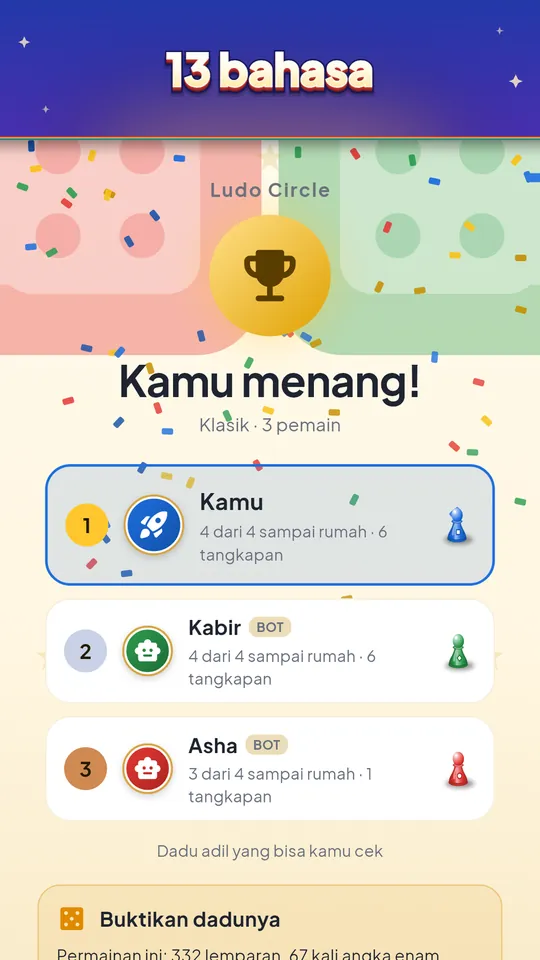 13 bahasa – Main dalam bahasamu sendiri
