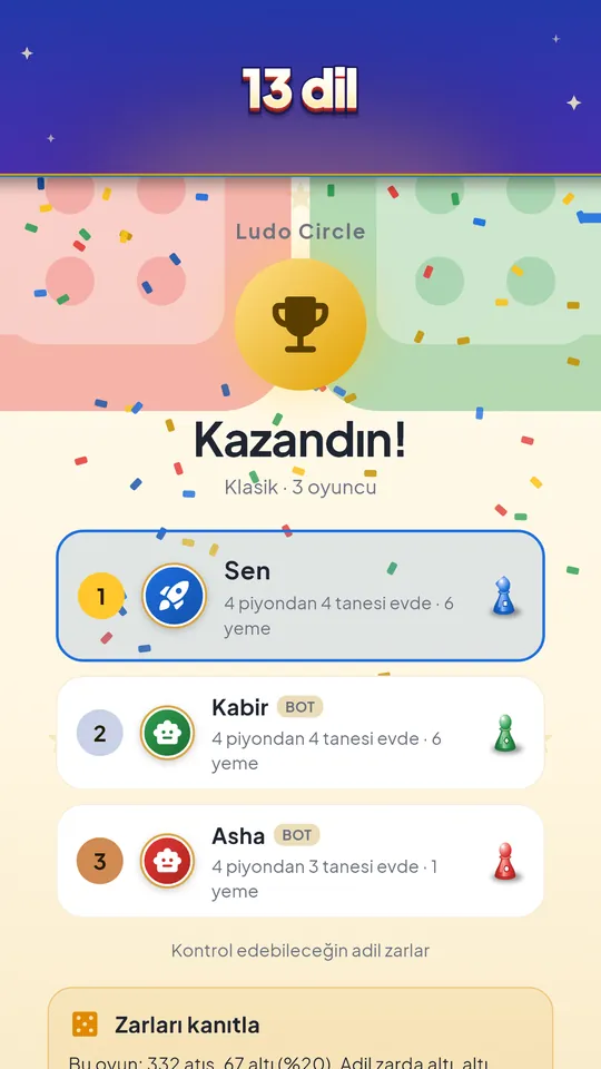 13 dil – Kendi dilinde oyna