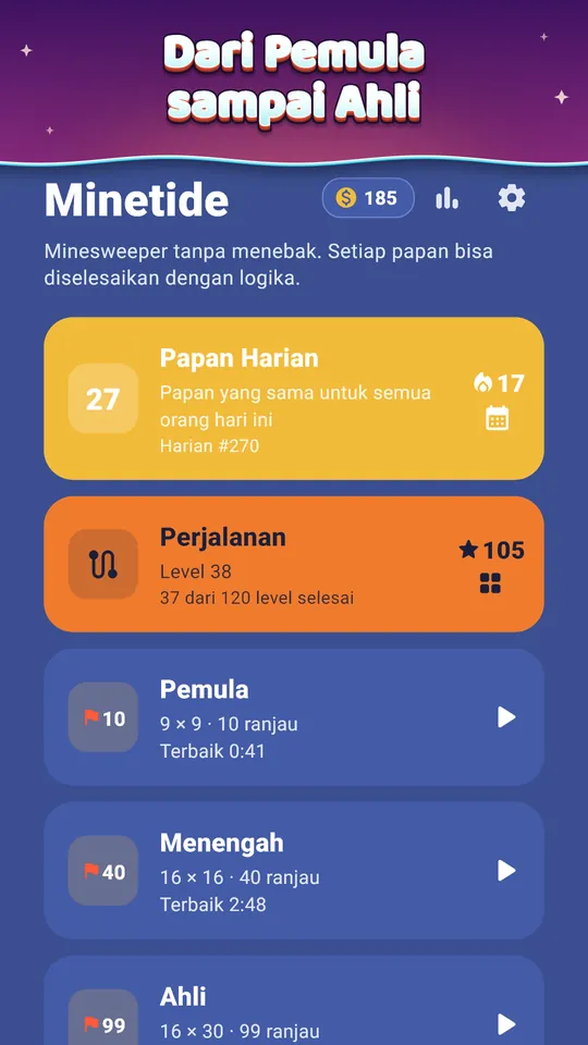 Tangkapan layar Minetide 4 dari 8