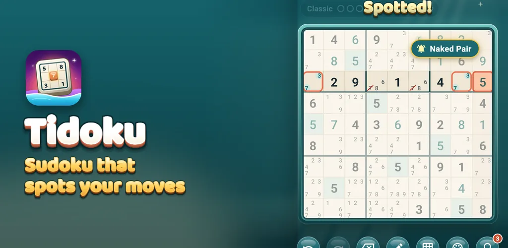 Tidoku: سودوكو وكيلر سودوكو