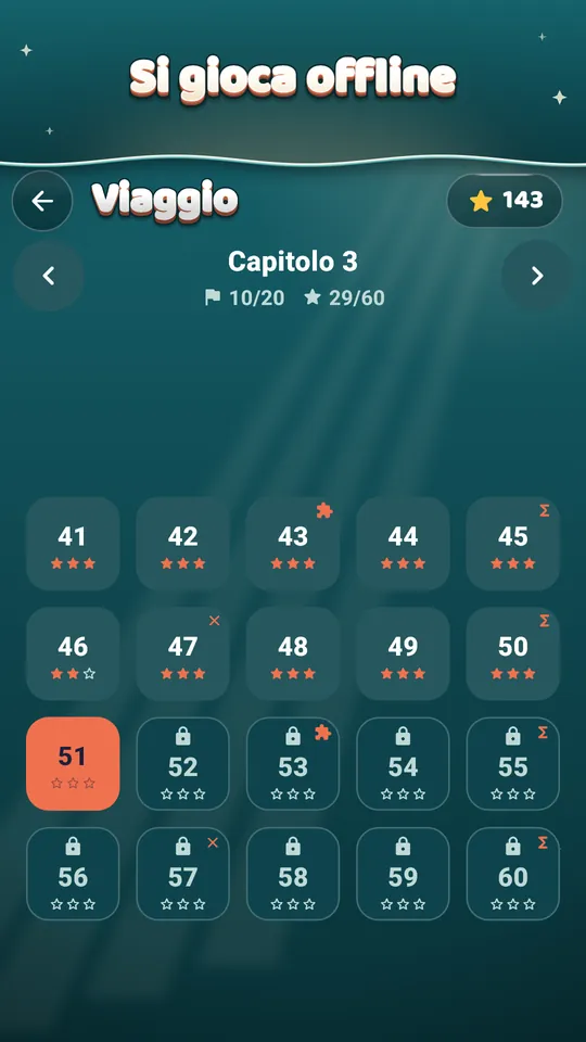 Gioco calmo, cifre grandi – Tema scuro, alto contrasto, timer nascosto.