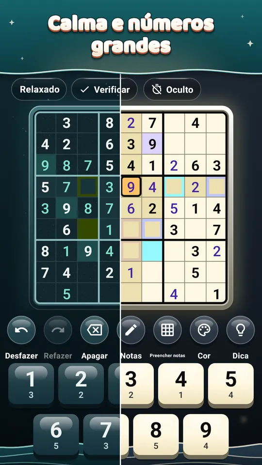 Puzzle Diário, ritmo semanal – Fácil na segunda, Killer no domingo.