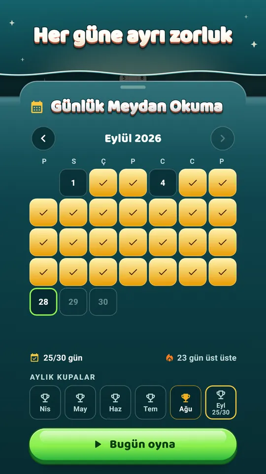 İnternetsiz oynanır – 600 seviye ve her Günlük Bulmaca, internet gerekmez.