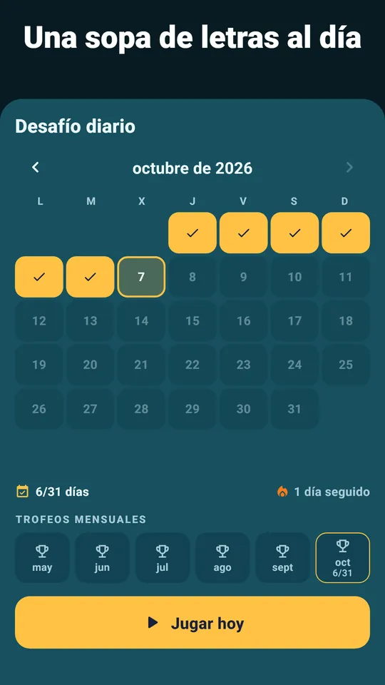La primera pista no cuesta – Enciende una primera letra, nunca la solución