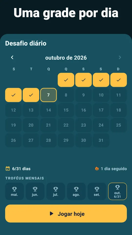 A primeira dica não custa nada – Acende a primeira letra, nunca a resposta